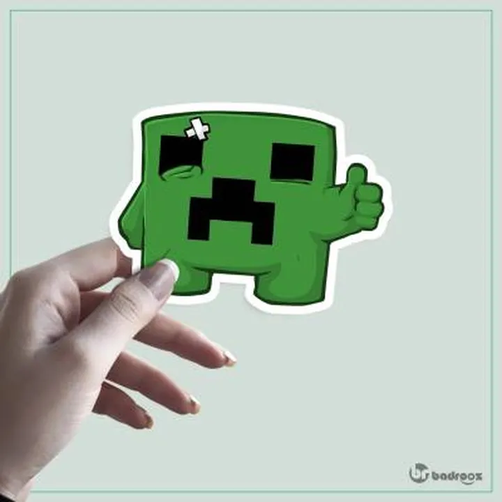 استیکر mincraft ok