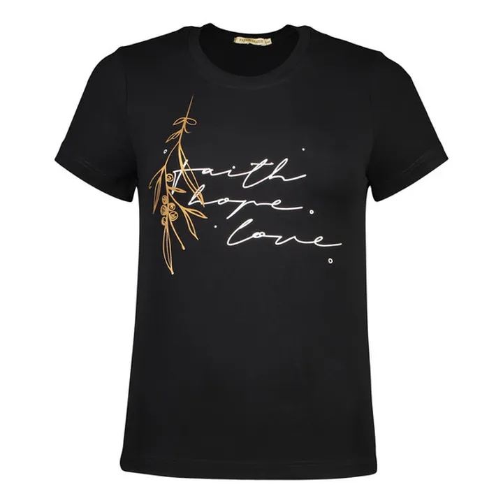 تی شرت آستین کوتاه زنانه پاتن جامه مدل چاپدار کد 0...