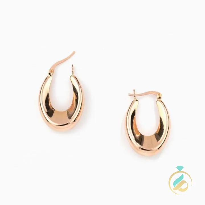 گوشواره طلا  آیینه ای رز