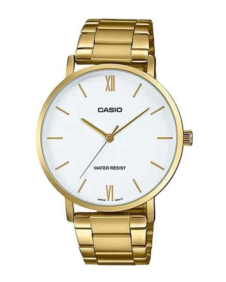 ساعت مچی مردانه عقربه ای کاسیو Casio مدل MTP-VT01G-7BUDF