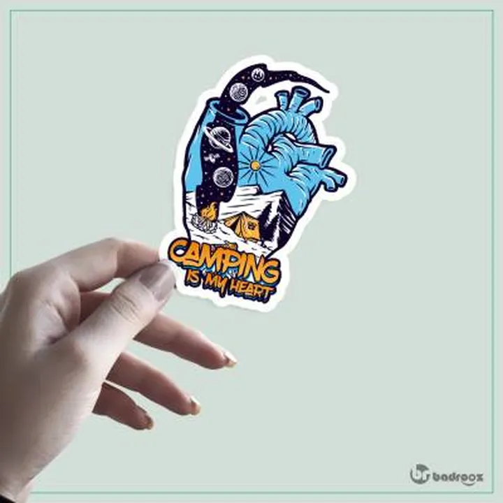 استیکر camping