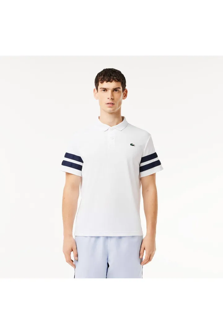 <span class="text-styled__StyledSpan-sc-d280c10c-1 dvOaRP">Lacoste< span>چوگان تنیس سفید رنگ بلوک معمولی تنیس تناسب اندام مردانه