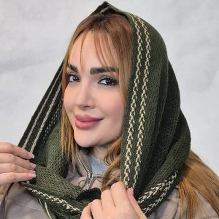 شال رینگی حاشیه دار ۳۴۷۰۰۳۳۵ ۱