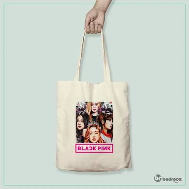 کیف خرید کتان Black Pink