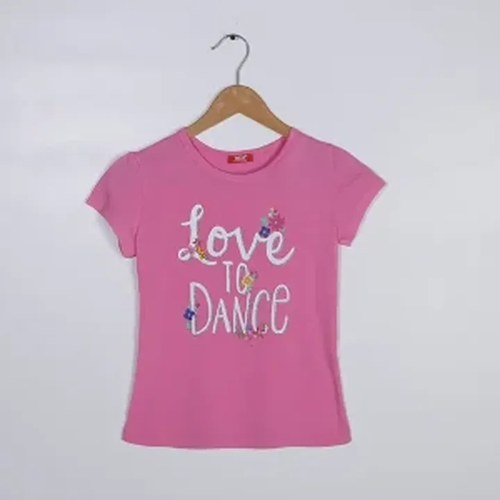 تیشرت طرح Love To Dance دخترانه (10 تا 14 سال) کد 624661