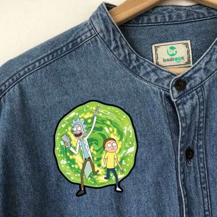 پچ حرارتی (برچسب لباس) پورتال ریک و مورتی (Rick and Morty)