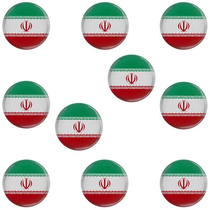 پیکسل مدل پرچم کشور جمهوری اسلامی ایران کد S5-10 مجموعه 10 عددی