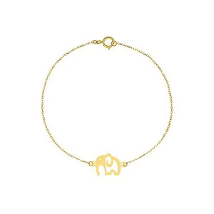 پابند طلا 18 عیار زنانه ترابی گالری مدل فیل کد GAN059