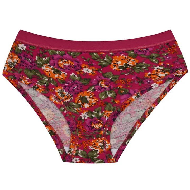 شورت زنانه دکسونری مدل 125011236 نخی گلدار رنگ سرخ...