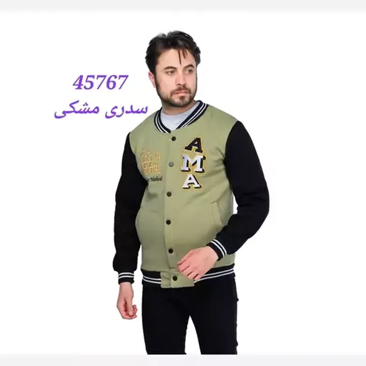 سیوشرت بامبر مردانه  آستین بلند جنس اسپان رنگ سفیدمشکی 45763 سفیدطوسی 45764 آبی سفید 45765 مشکی کرم 45766 