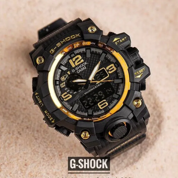 ساعت جی شاک کاسیو دو زمانه  g-shock  بند پیو موتور اصلی  کیفیت عالی کرنومتر آلارم تقویم چراغ و...با جعبه �کادویی و ارسال