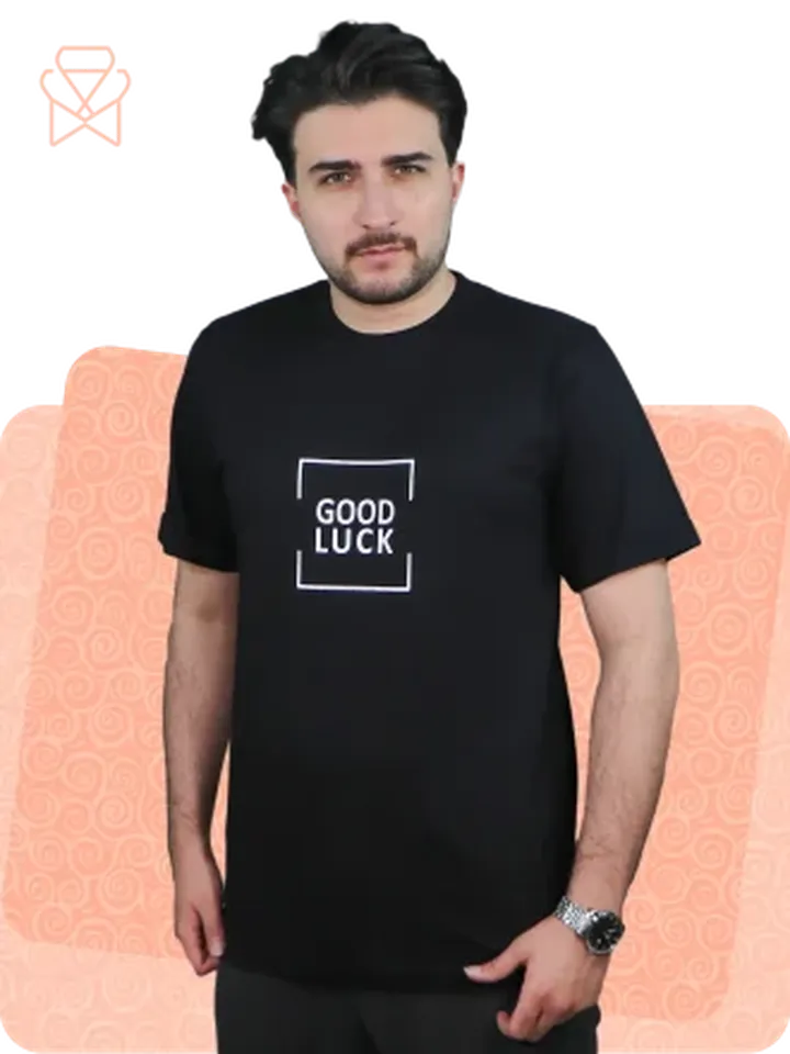 تیشرت مردانه پنبه Good Luck کد 19891
