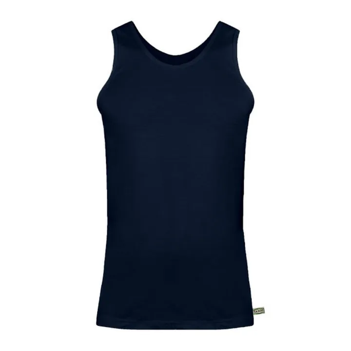 زیرپوش رکابی مردانه سابد مدل نخی رنگ سرمه ای