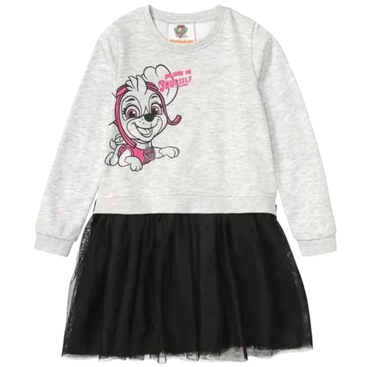 پیراهن آستین بلند دخترانه پاو پاترول مدل عروسکی 20...