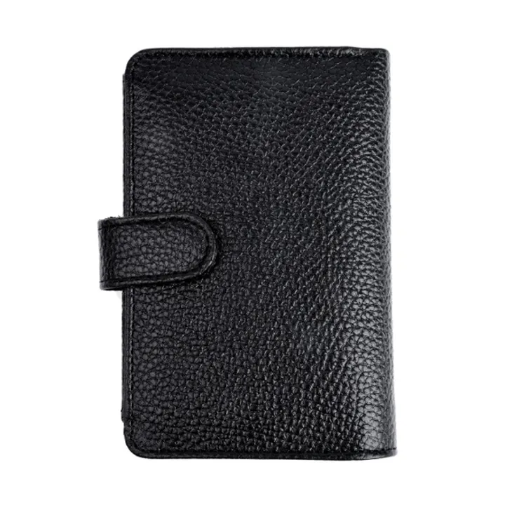 کیف پول زنانه جیبی چرم مشکی فلوتر