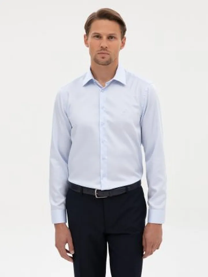 پیراهن رسمی مردانه آبی روشن پیرکاردین