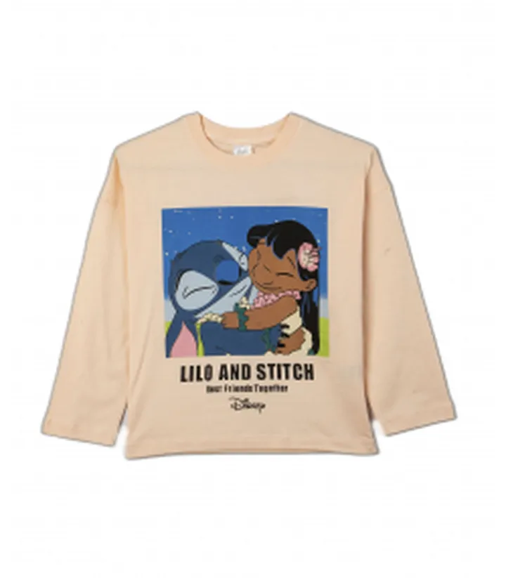 تیشرت آستین بلند دخترانه جی بی جو مدل 402060