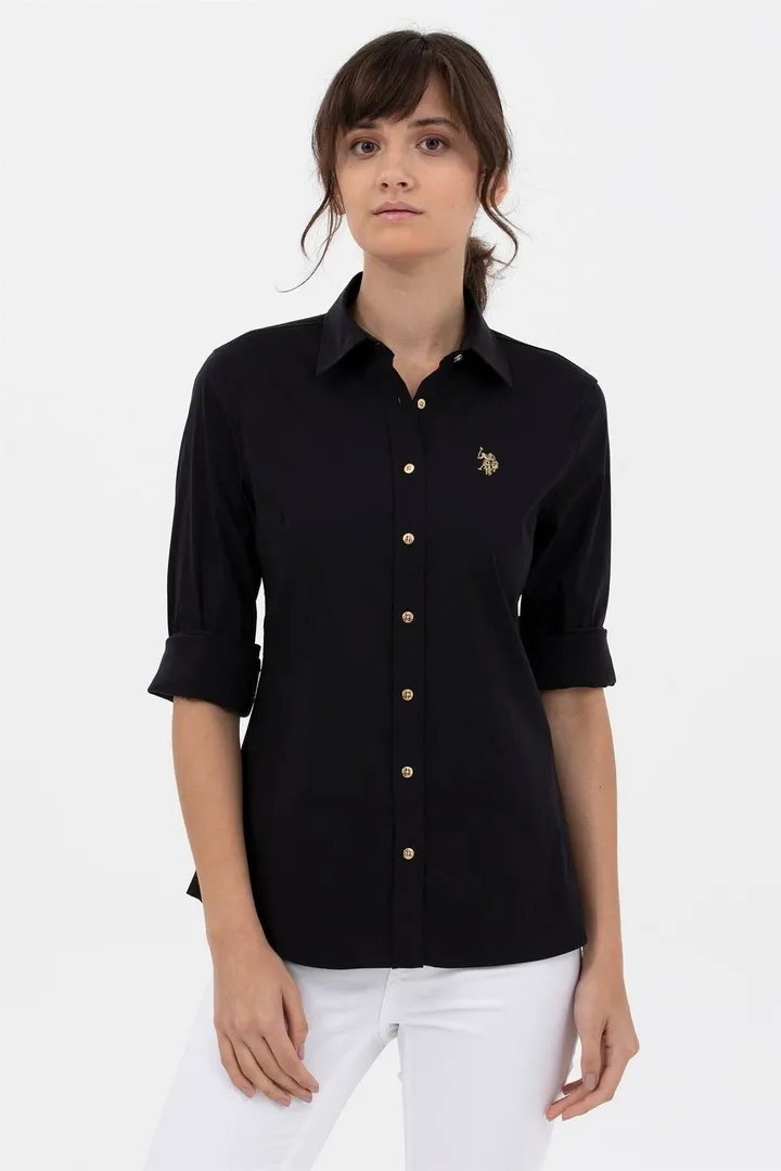 <span class="text-styled__StyledSpan-sc-d280c10c-1 dvOaRP">U.S. Polo Assn.< span>پیراهن آستین دوخته شده فلزی زنانه