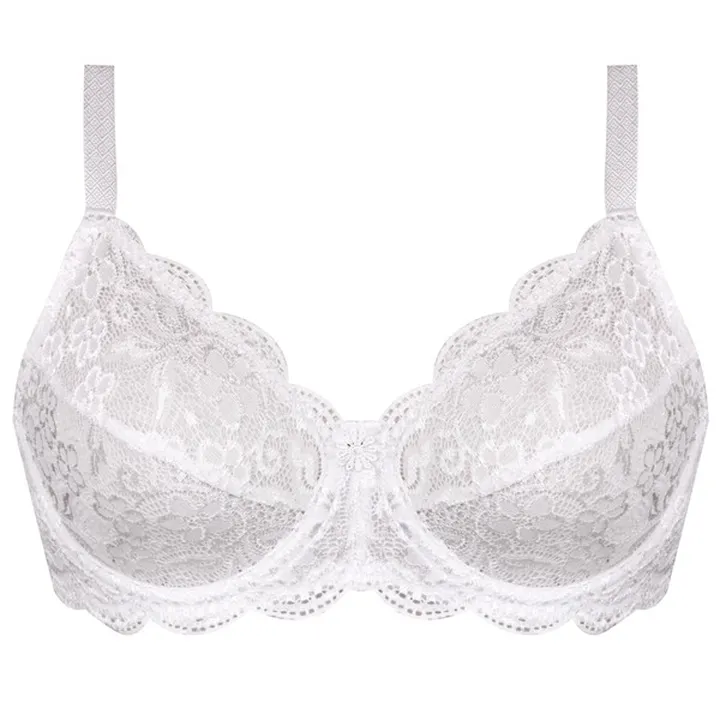 سوتین زنانه پانیذ مدل فنردار کد 66337 رنگ سفید