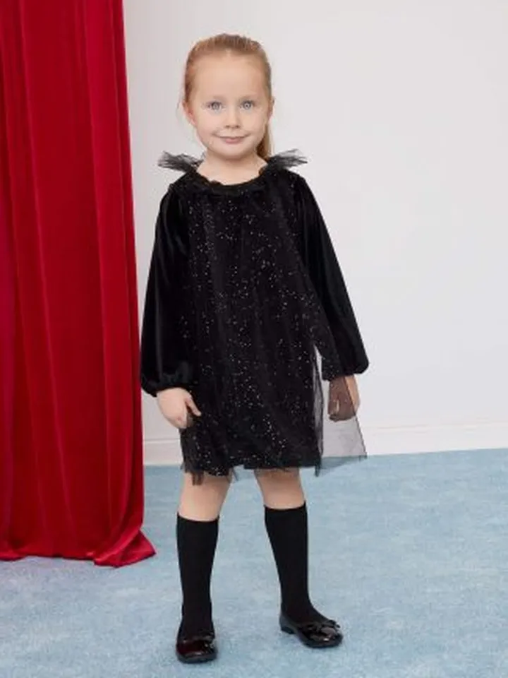 پیراهن نوزاد دختر مشکی دفکتو