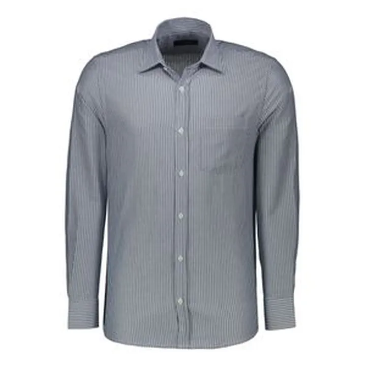 پیراهن آستین بلند مردانه پاتن جامه مدل کلاسیک 102721030162290 طرح راه راه