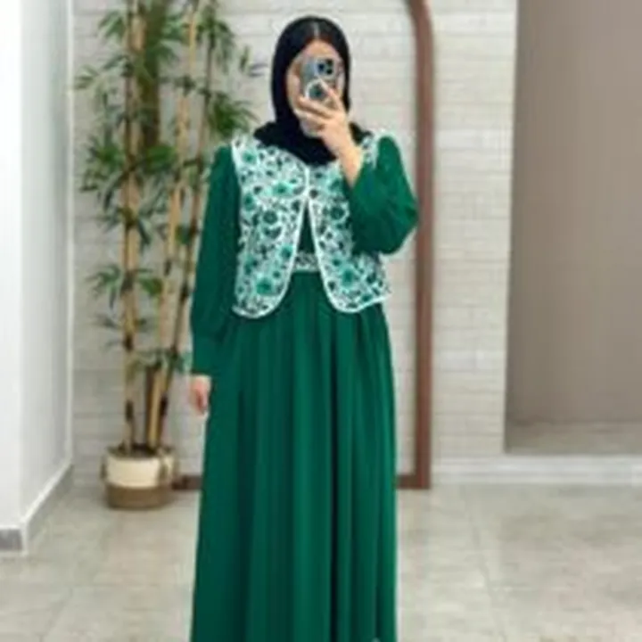 پیراهن جلیقه روشنک سبز