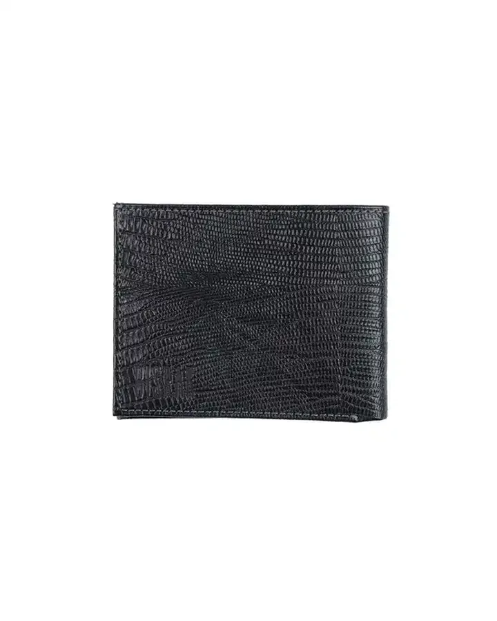 کیف پول جیبی چرم مشکی لیزارد بیسراک Bisrak مدل NL-JibiSa