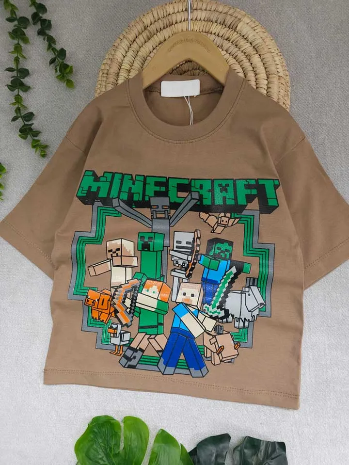 تیشرت تک پسرانه Mincraft