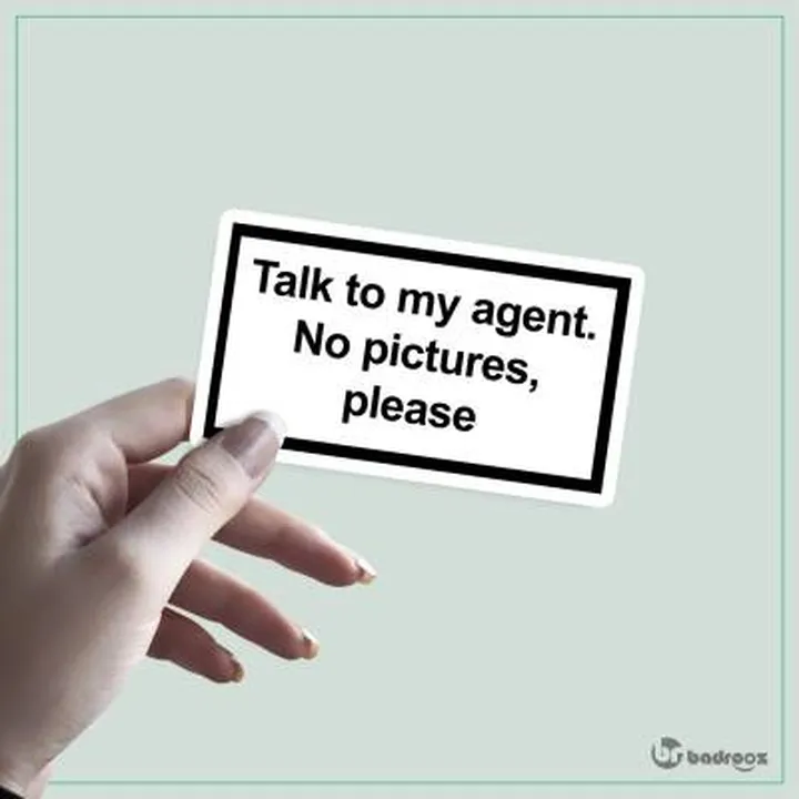 استیکر talk to my agent