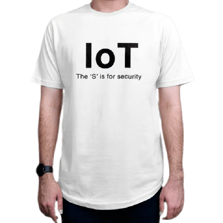 تیشرت برنامه نویسی طرح IoT security