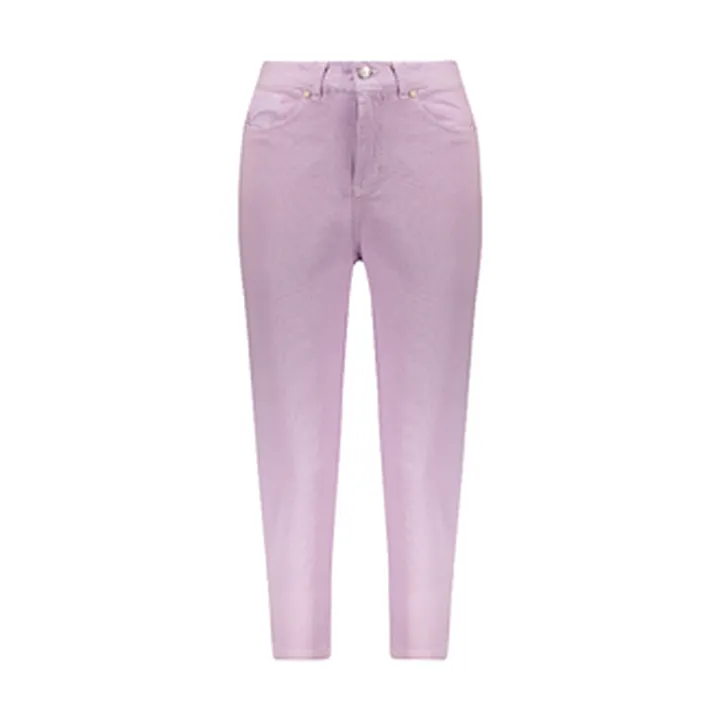 شلوار کتان مام استایل زنانه - Women' s Trousers light pink