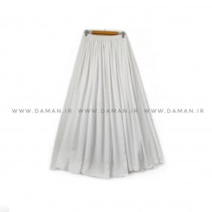 دامن حریر  سفید  قد 90