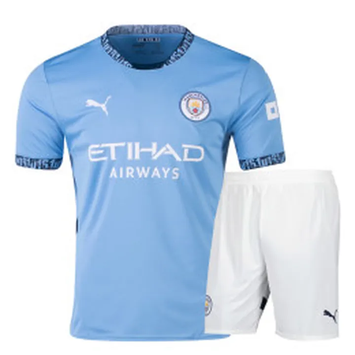 پیراهن و شورت بچگانه اول منچسترسیتی Manchester City Home 2024-25 Kit