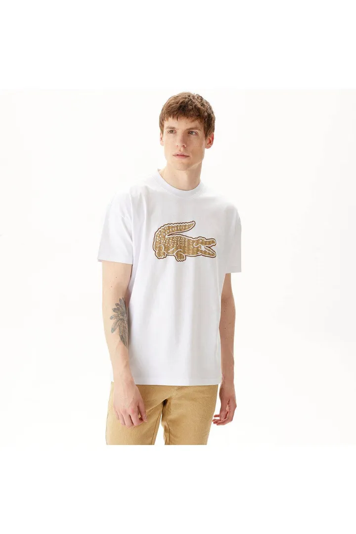 <span class="text-styled__StyledSpan-sc-d280c10c-1 dvOaRP">Lacoste< span>تیشرت سفید با یقه مردانه با تناسب اندام و راحت