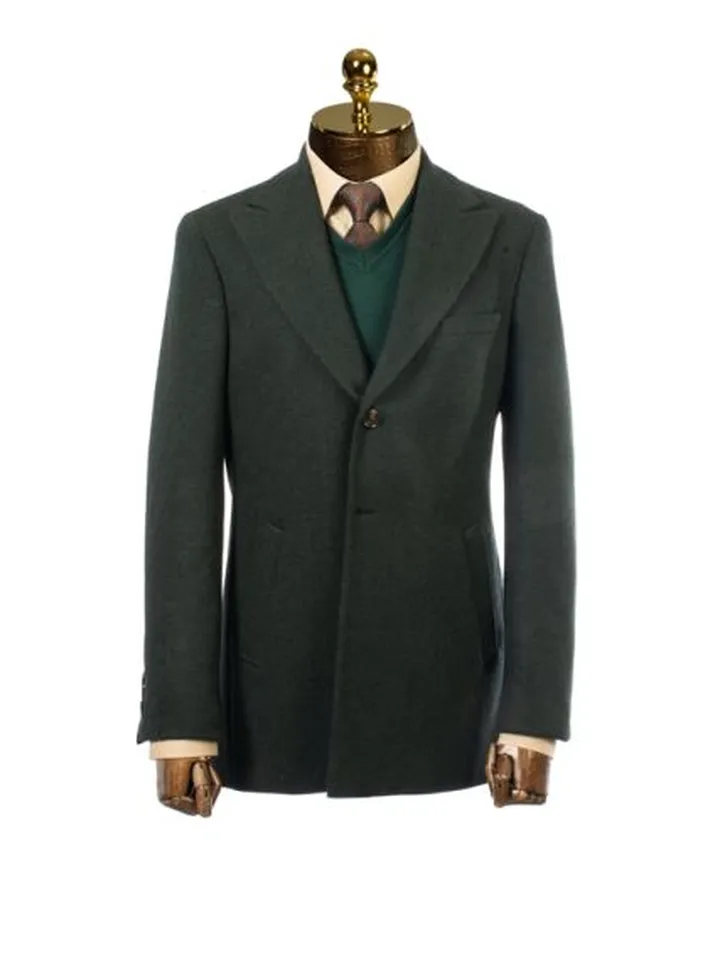 پالتو مردانه سبز ساده ال سی من 41