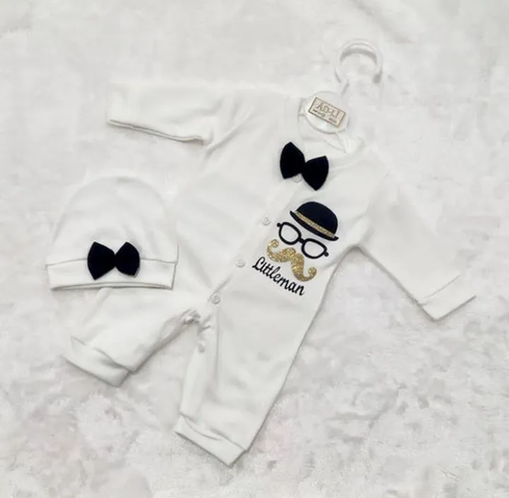 سرهمی پسرانه طرح سبیل سایز ۰ تا ۳