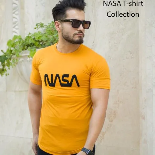 تیشرت مردانه مدل NASA (خردلی)