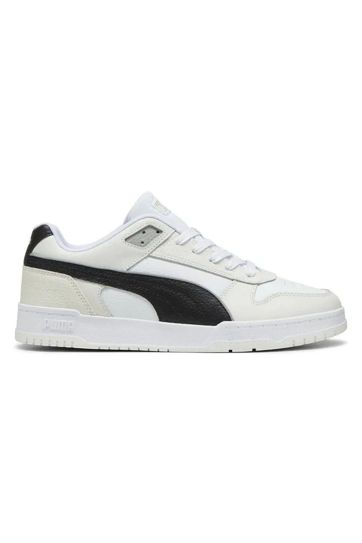 <span class="text-styled__StyledSpan-sc-d280c10c-1 dvOaRP">Puma< span>بازی Rbd کفش کتانی مردانه کم سفید- مشکی بخار خاکستری