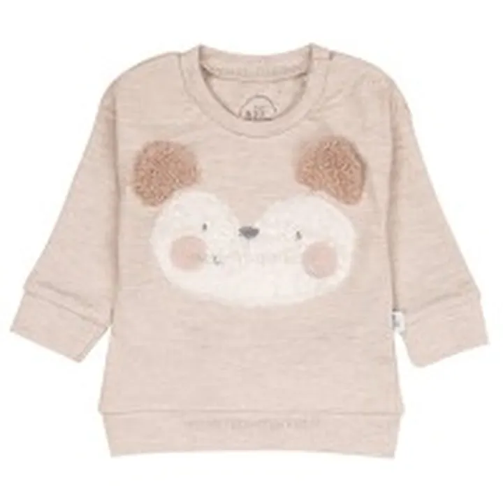 بلوز آستین بلند طرح فندق رنگ کرم ملانژ نیلی Nili