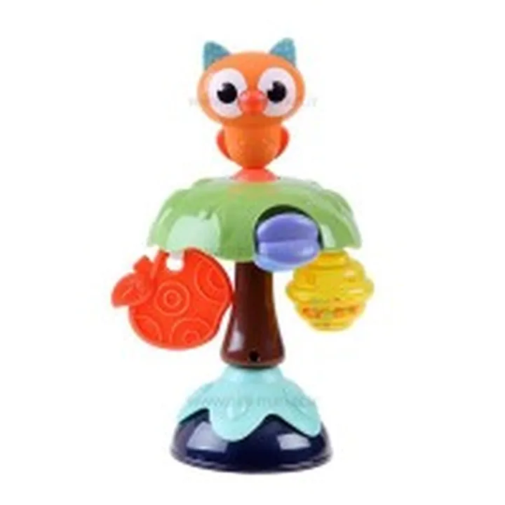 جغجغه صندلی غذا طرح جغد چسبان هولی تویز Hola toys