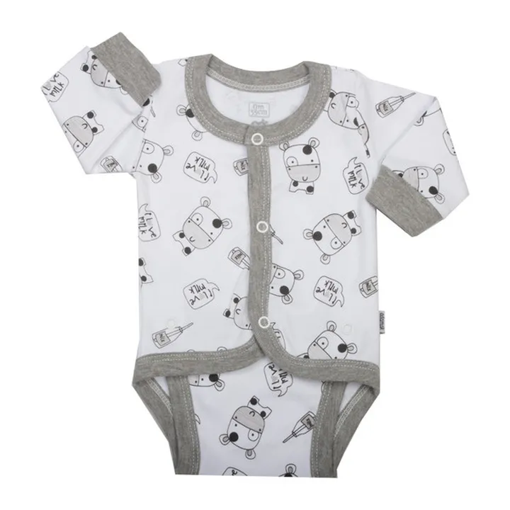 بادی آستین بلند نوزادی آدمکمدل مومو 0312020