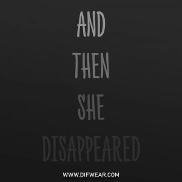 تیشرت And Then She Disappeared