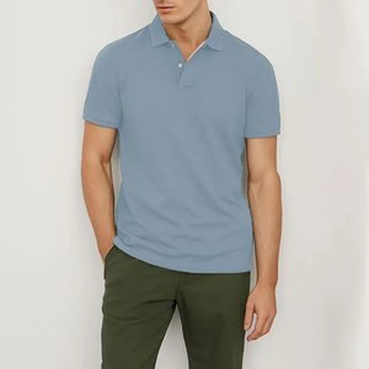 پولوشرت آستین کوتاه مردانه افق مهران مدل کلاسیک کد BI