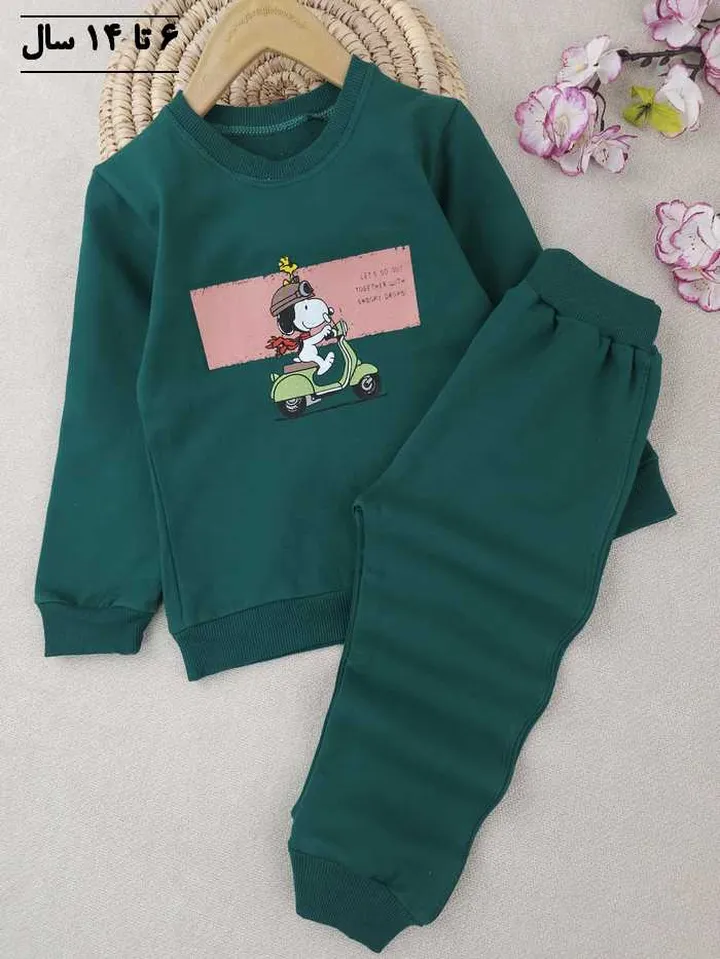 بلوز و شلوار پسرانه اسنوپی موتور سوار