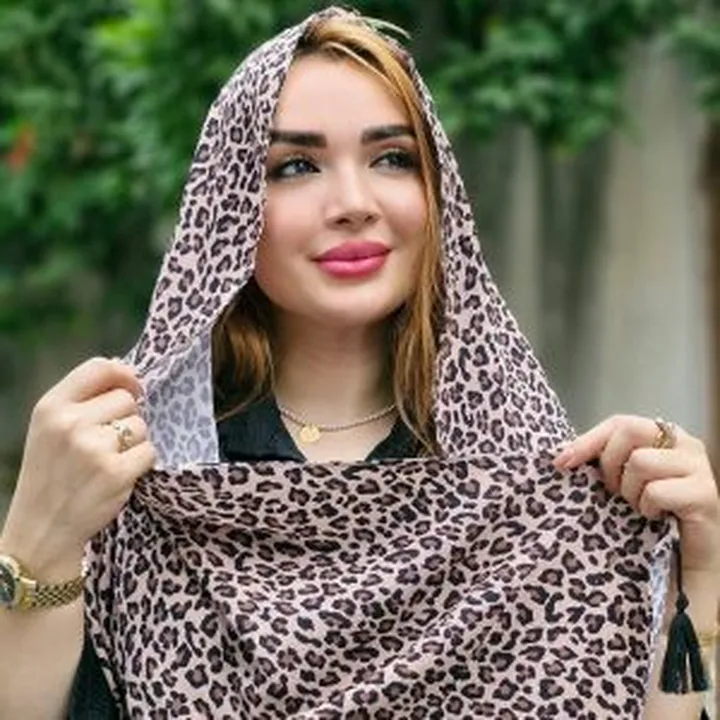 شال پلیسه پلنگی ۴۶۰۰۰۶