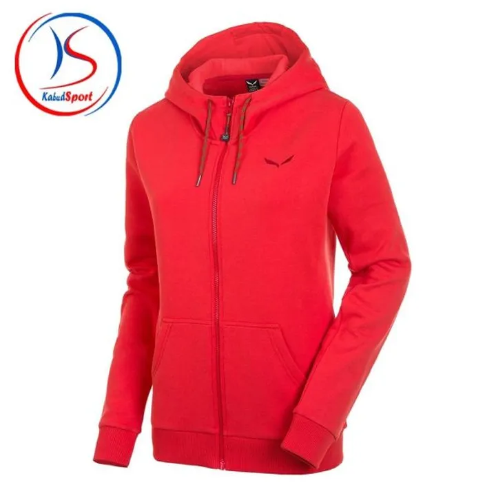 سویشرت تمام زیپ زنانه salewa مدل SOLIDLOGO 2 COTTON HOODY