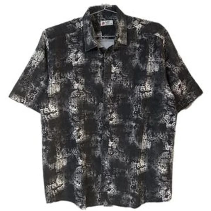 پیراهن مردانه سایز بزرگ آستین کوتاه 1016