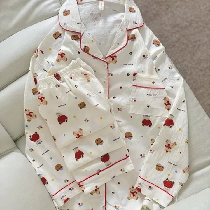 ست پیراهن شلوار استین بلند کد6807