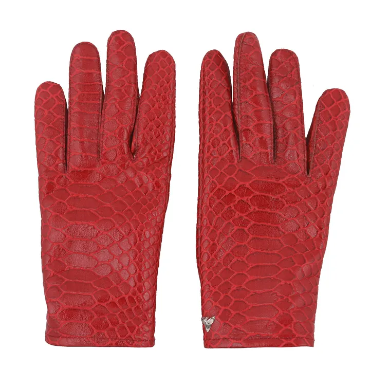 دستکش چرم یلسان مدل GLOVES-qermez-070-BPY