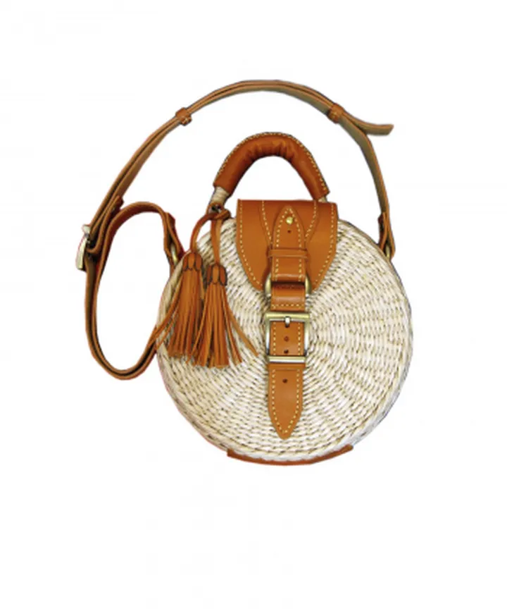 کیف دوشی حصیری زنانه بیسراک Bisrak کد Wicker-Bag